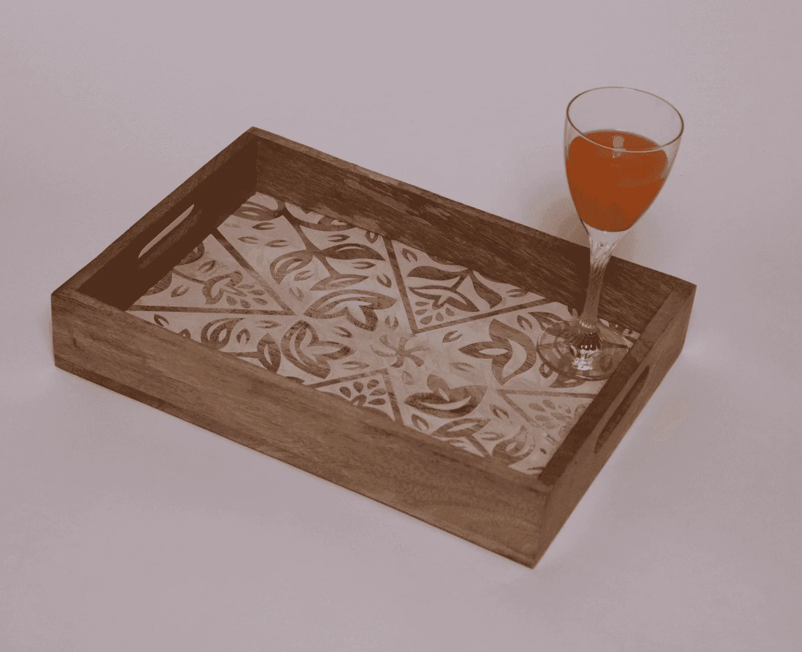 The Carved Mango Wood Tray