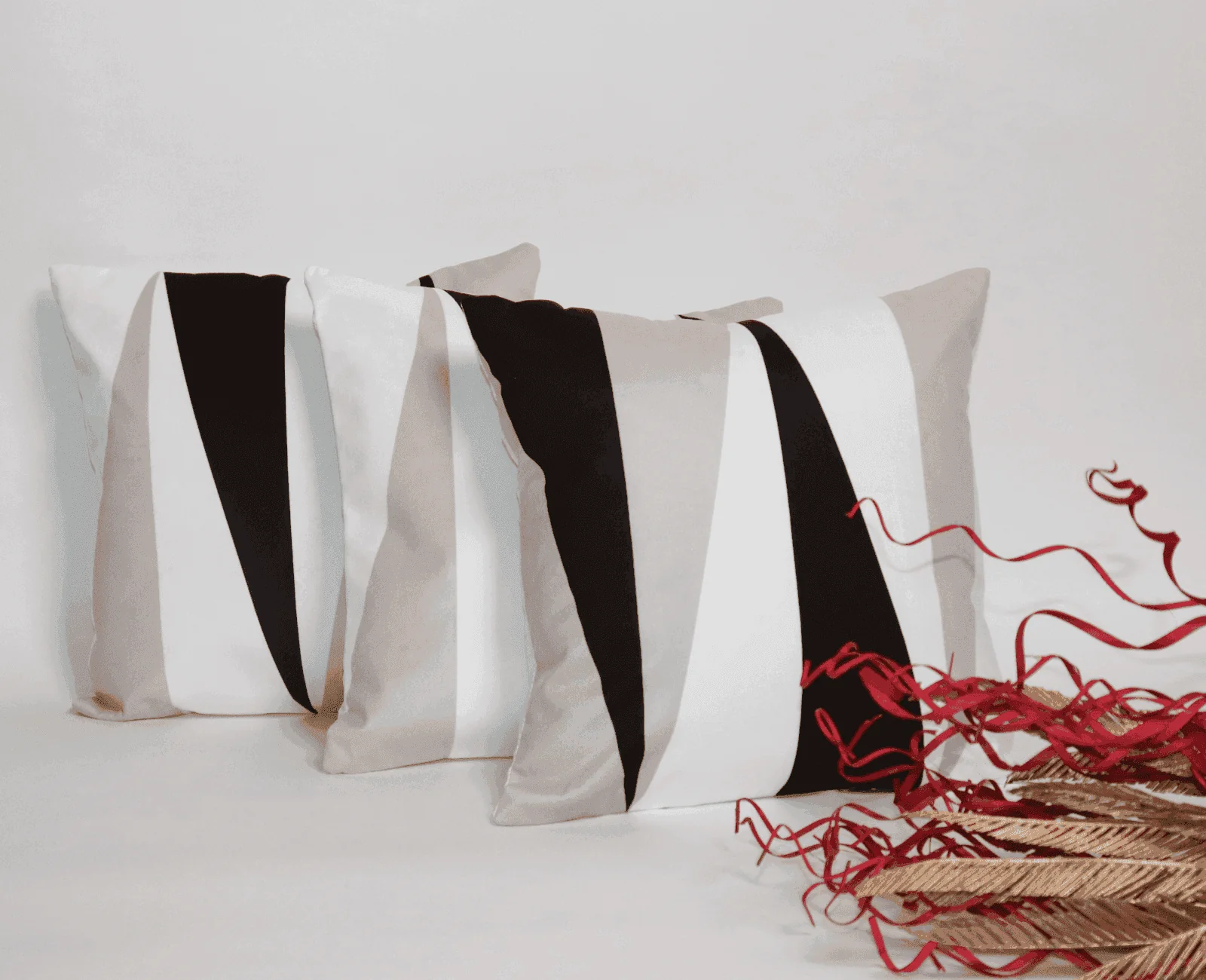 The Textured Black & White Cushion Covers