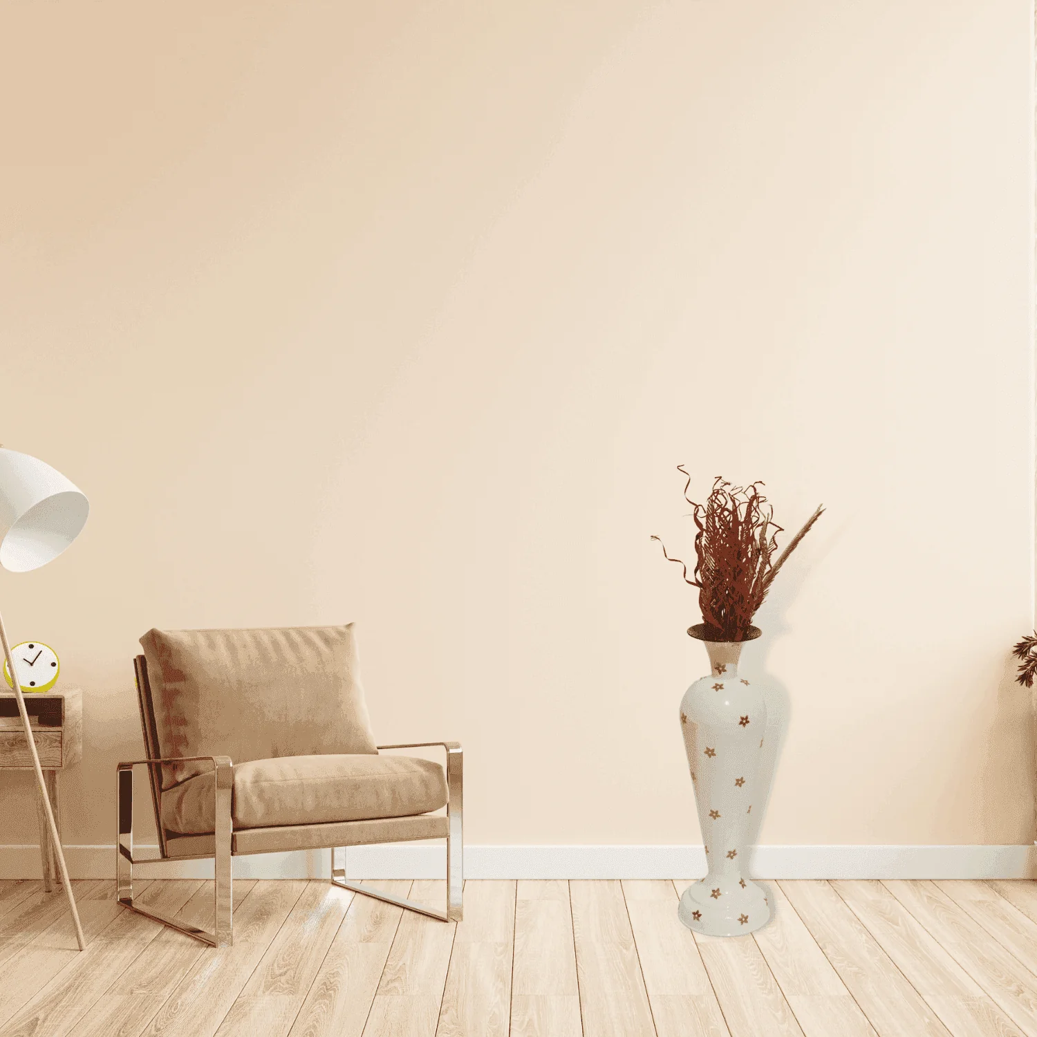 White Metal Vase ( The White Queen)