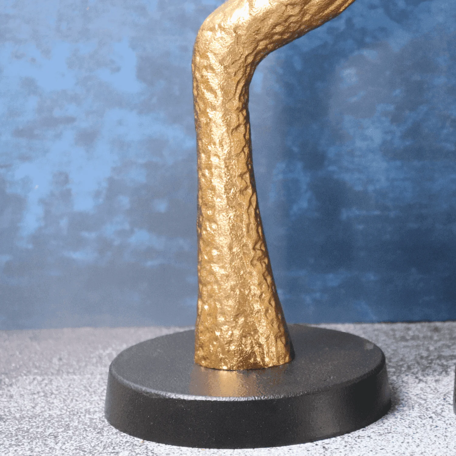 Thinking Lady face Sculpture Gold