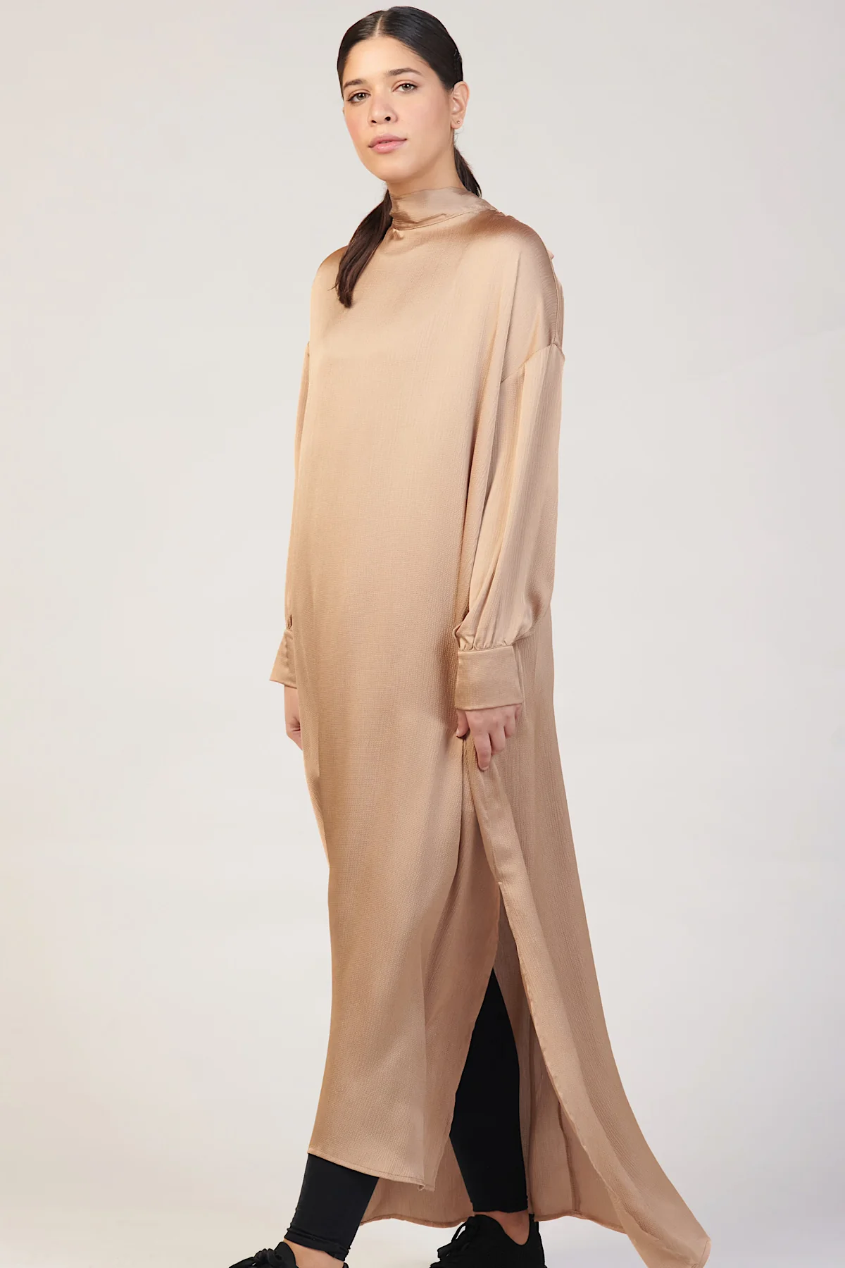 Eden Sash Maxi Dress - Latte