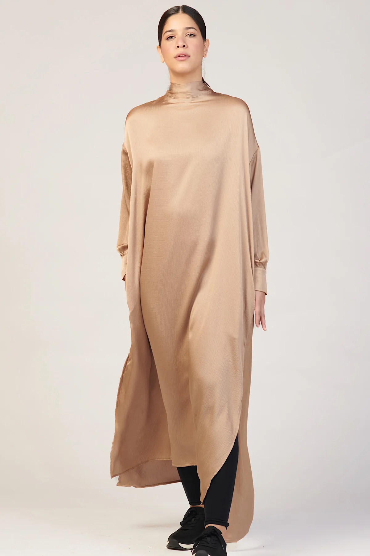 Eden Sash Maxi Dress - Latte