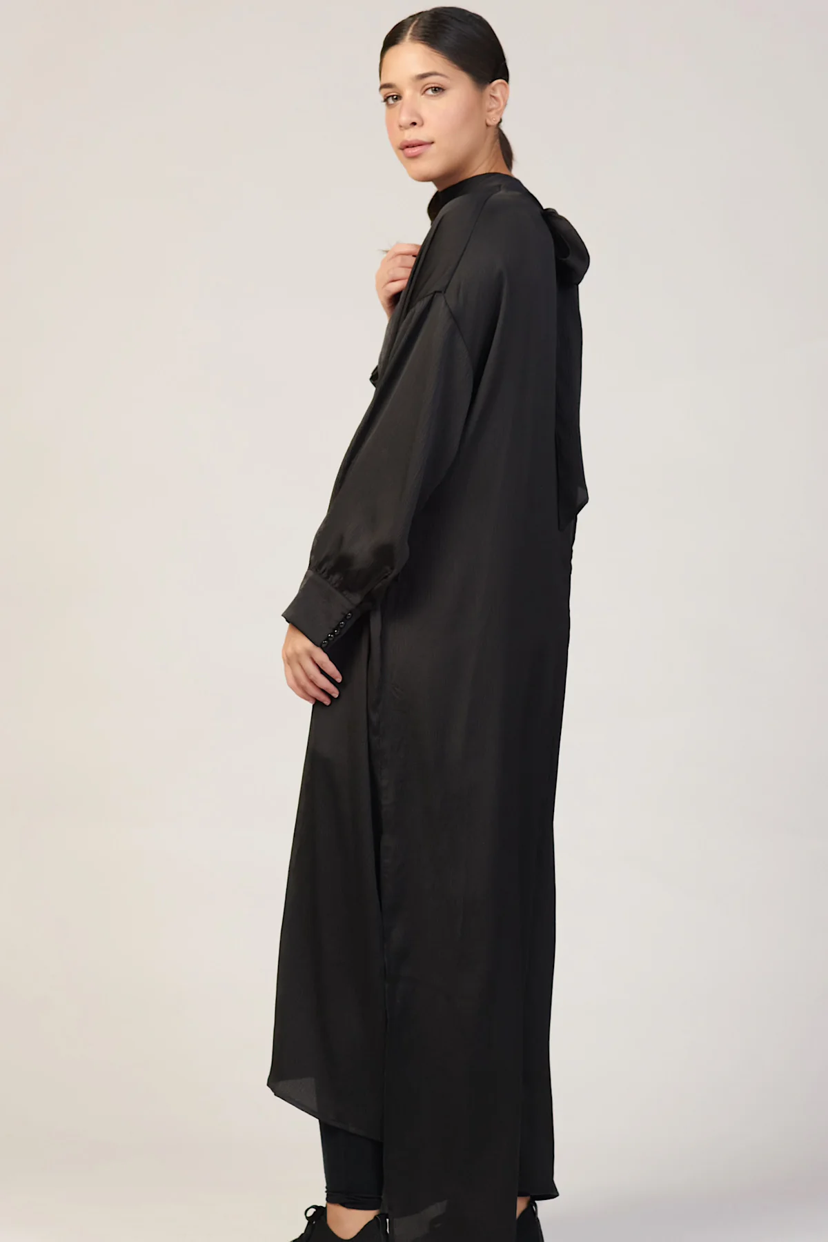 Eden Sash Maxi Dress - Black