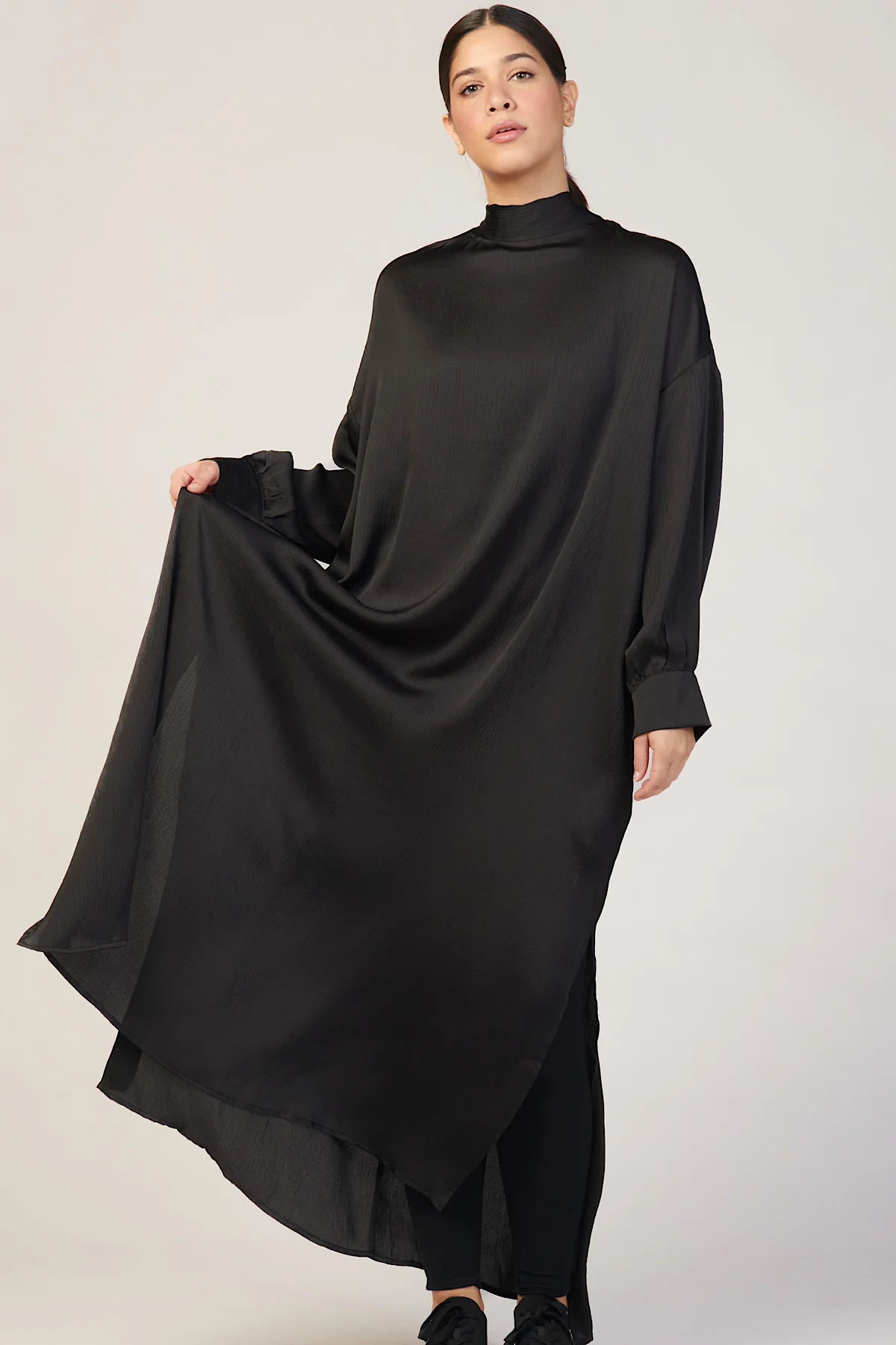 Eden Sash Maxi Dress - Black