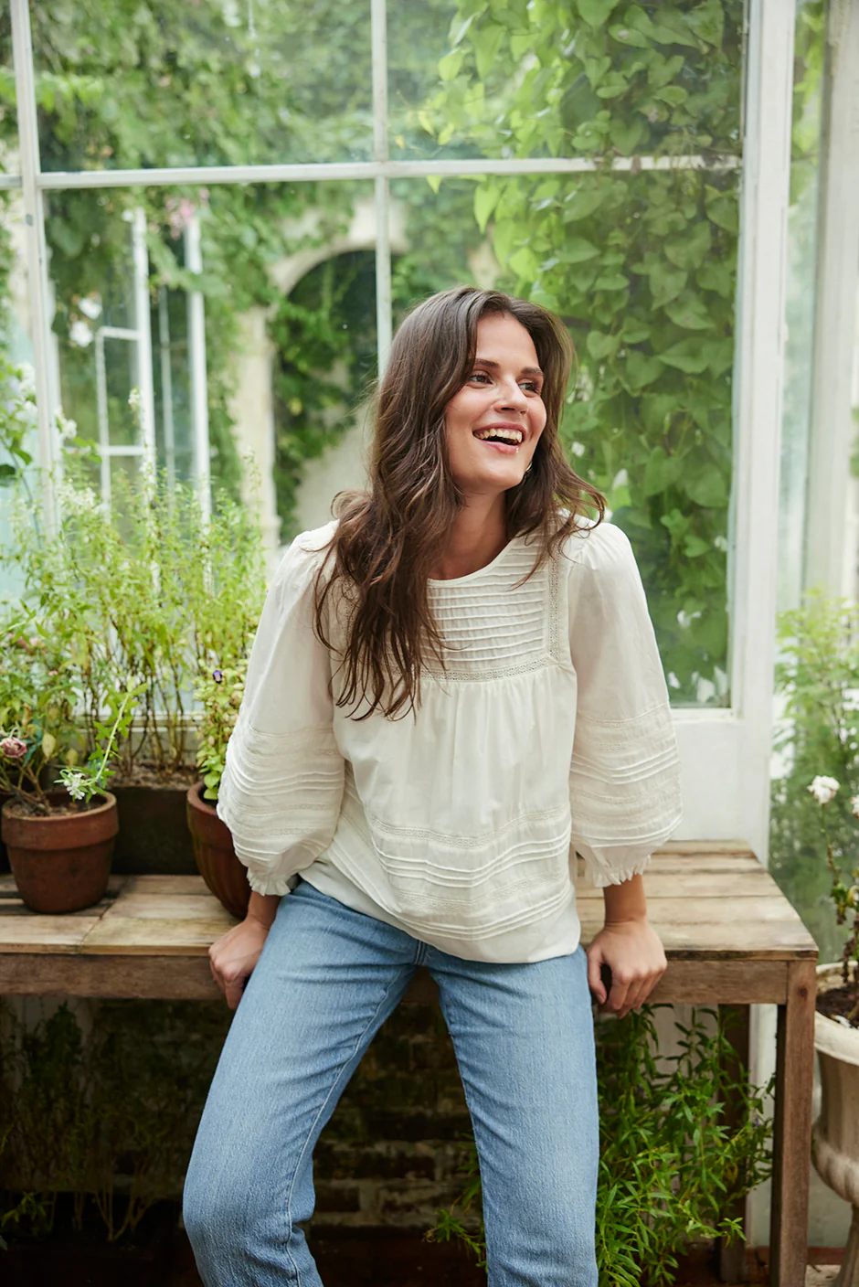 Dawn Blouse in Off White