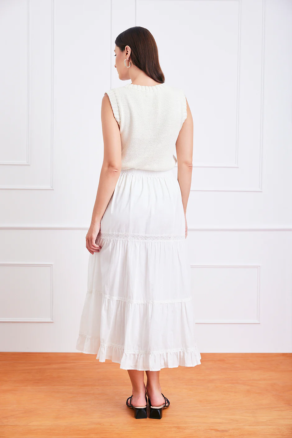 Colette Skirt in Off White