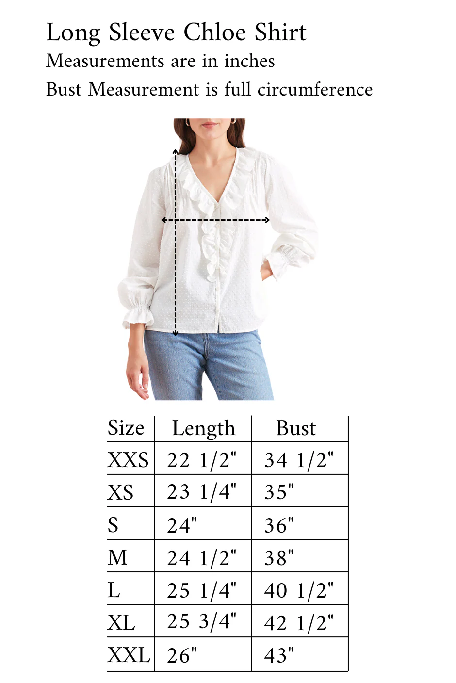 Long Sleeve Chloe Shirt in Off White