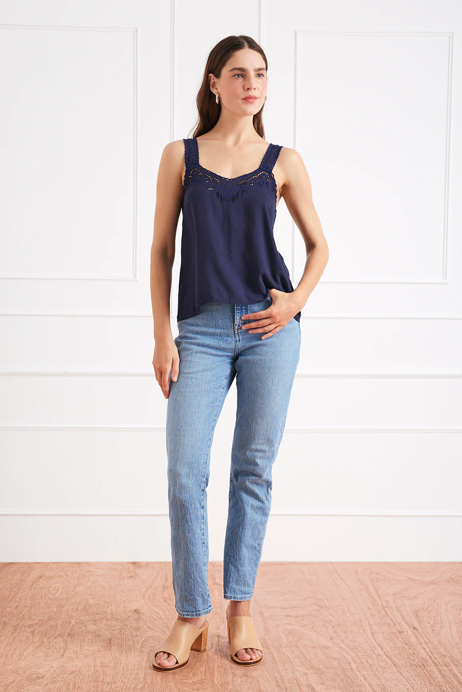 Iris Camisole in Midnight Navy
