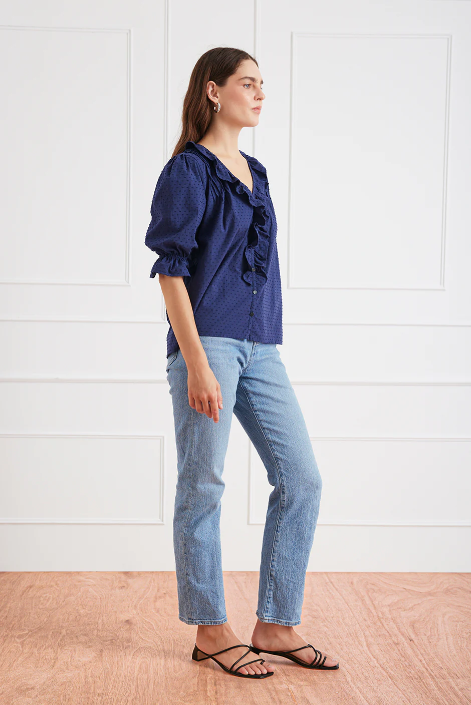 Chloe Shirt in Navy Solid