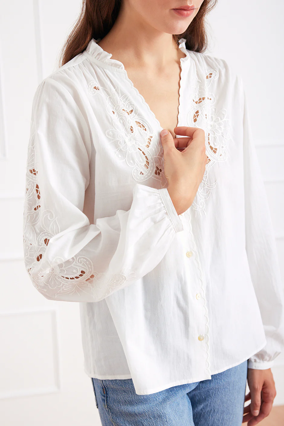 Camilla Blouse in Off White