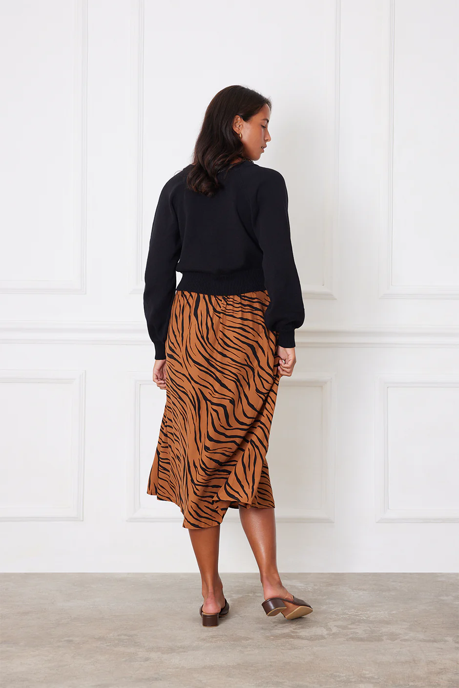 Avery Skirt in Zebra Spice