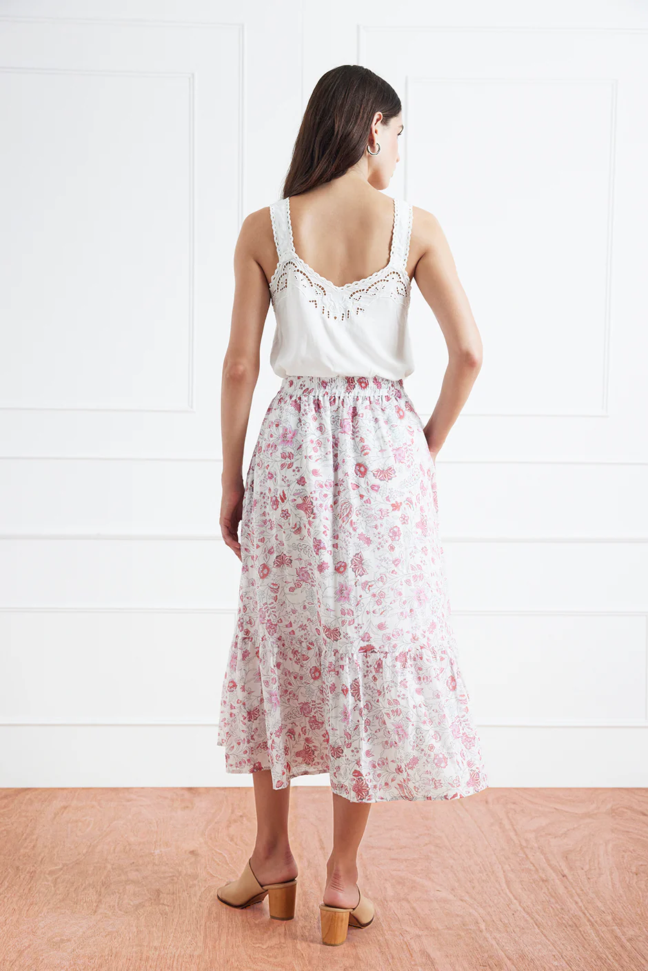 Wren Skirt in Sundrenched Garden