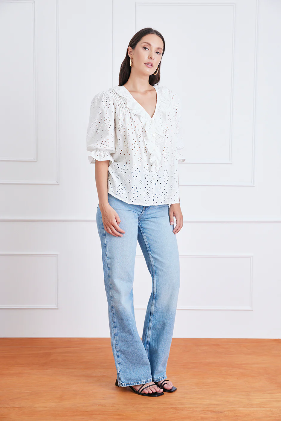 Chloe Shirt in Eyelet
