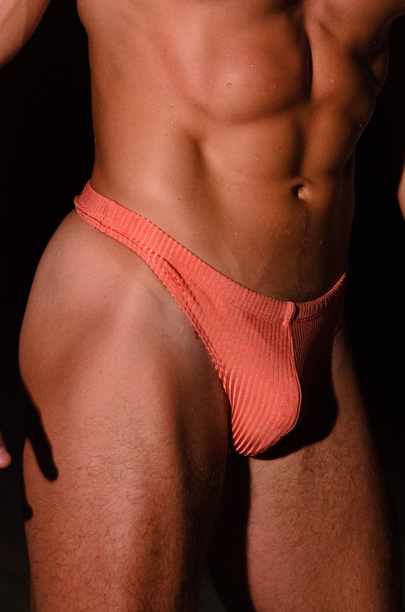 Ribbed Basic Swim Thong