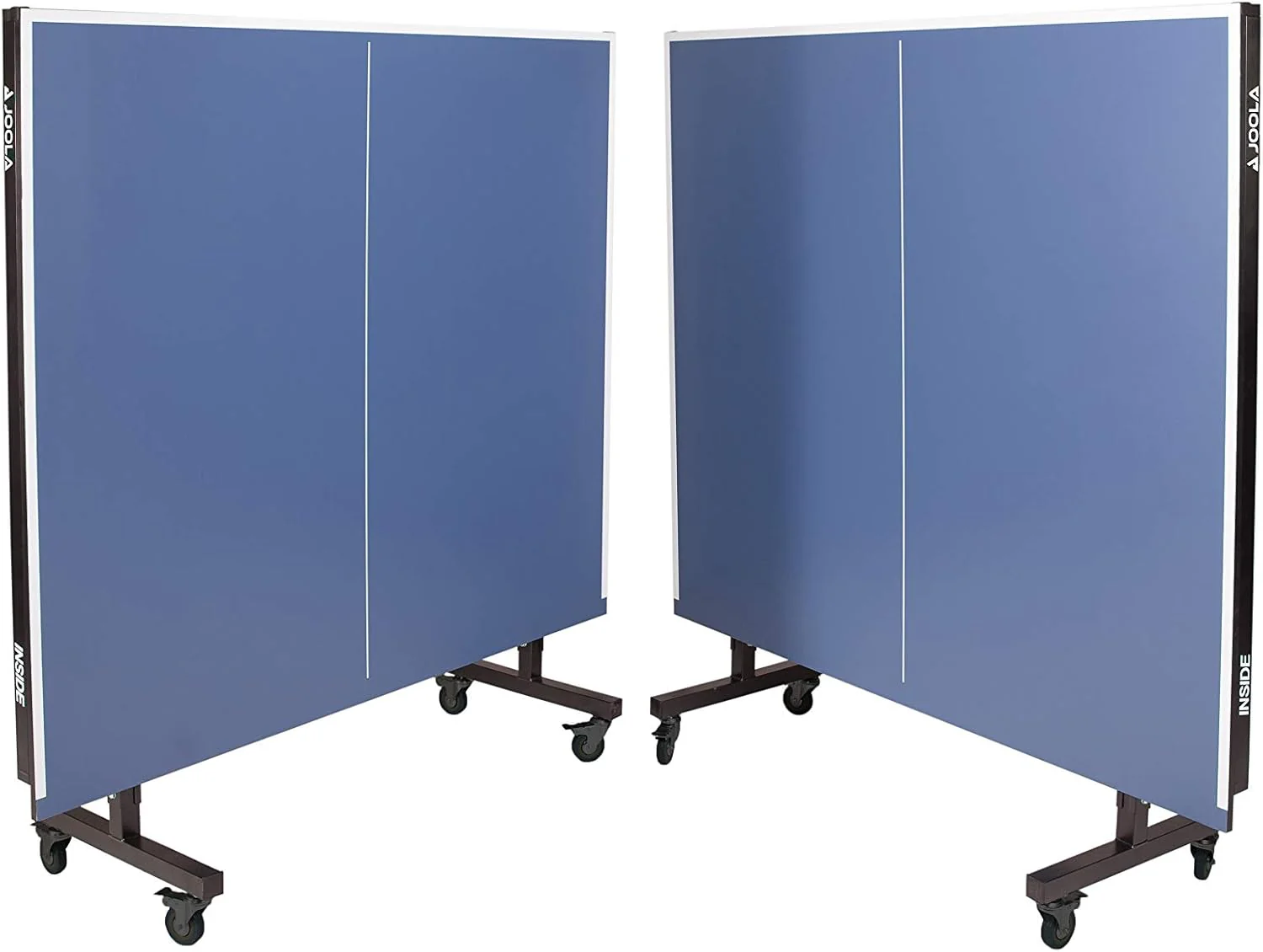 Inside Professional MDF Indoor Ping Pong Table with Quick Clamp Table Tennis Net and Post Set - 10 Minute Easy Assembly - Tournament Quality - Foldable with Single Player Playback Mode