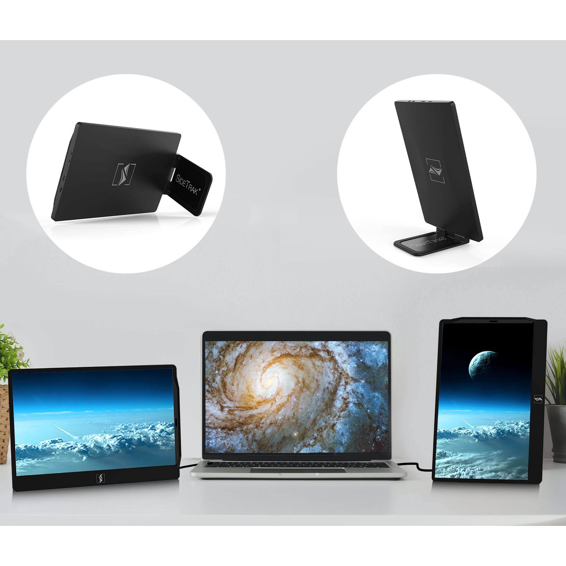 SideTrak Swivel Triple Portable 12.5x22 Monitor 2-Pack - Black 82868419