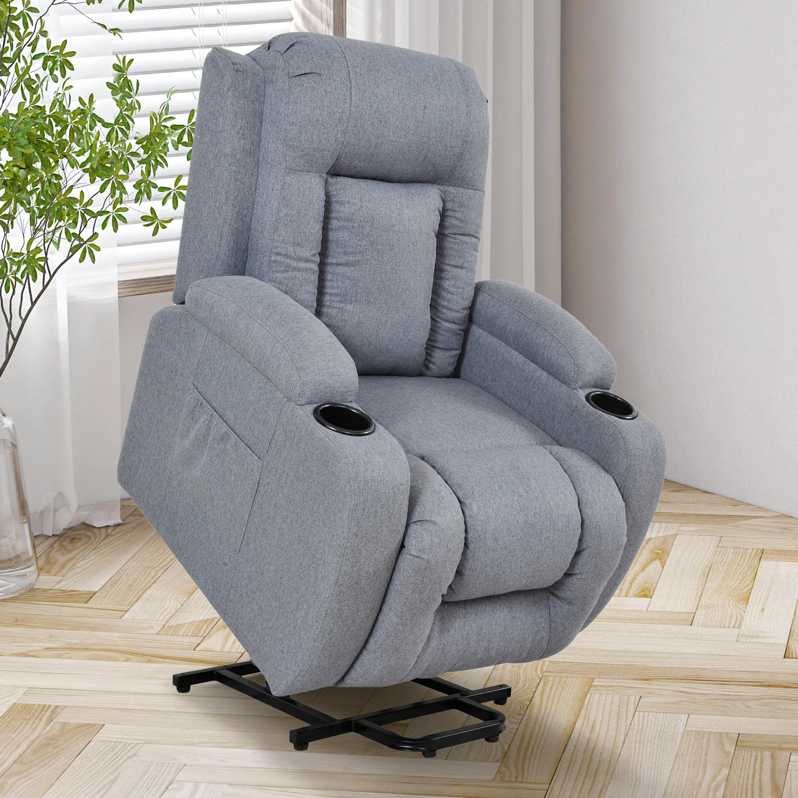 Power Lift Recliner 8 Point Massage Chair Heating