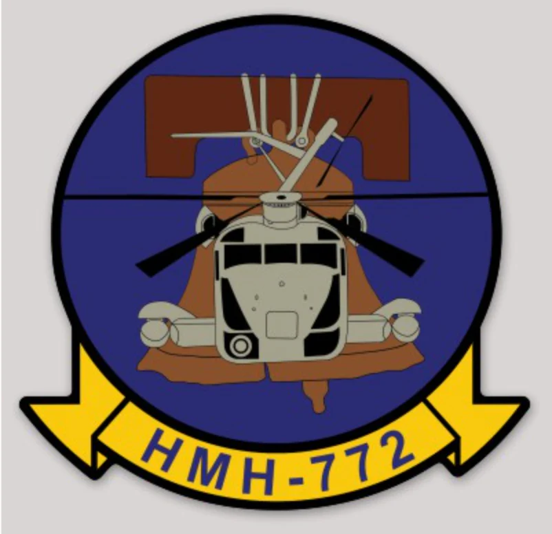 Officially Licensed USMC HMH-772 Hustlers Johnstown Liberty Bell Sticker
