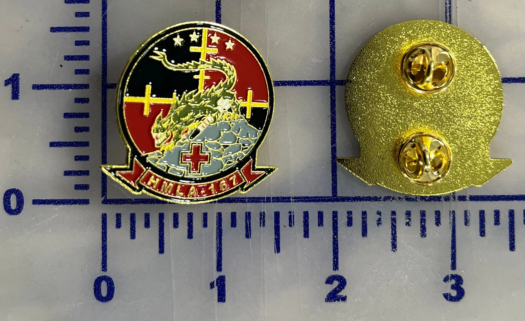 Officially Licensed USMC HMLA-167 Pins