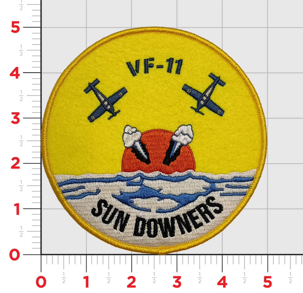 Officially Licensed US Navy VF-111 Sundowners Squadron Patch