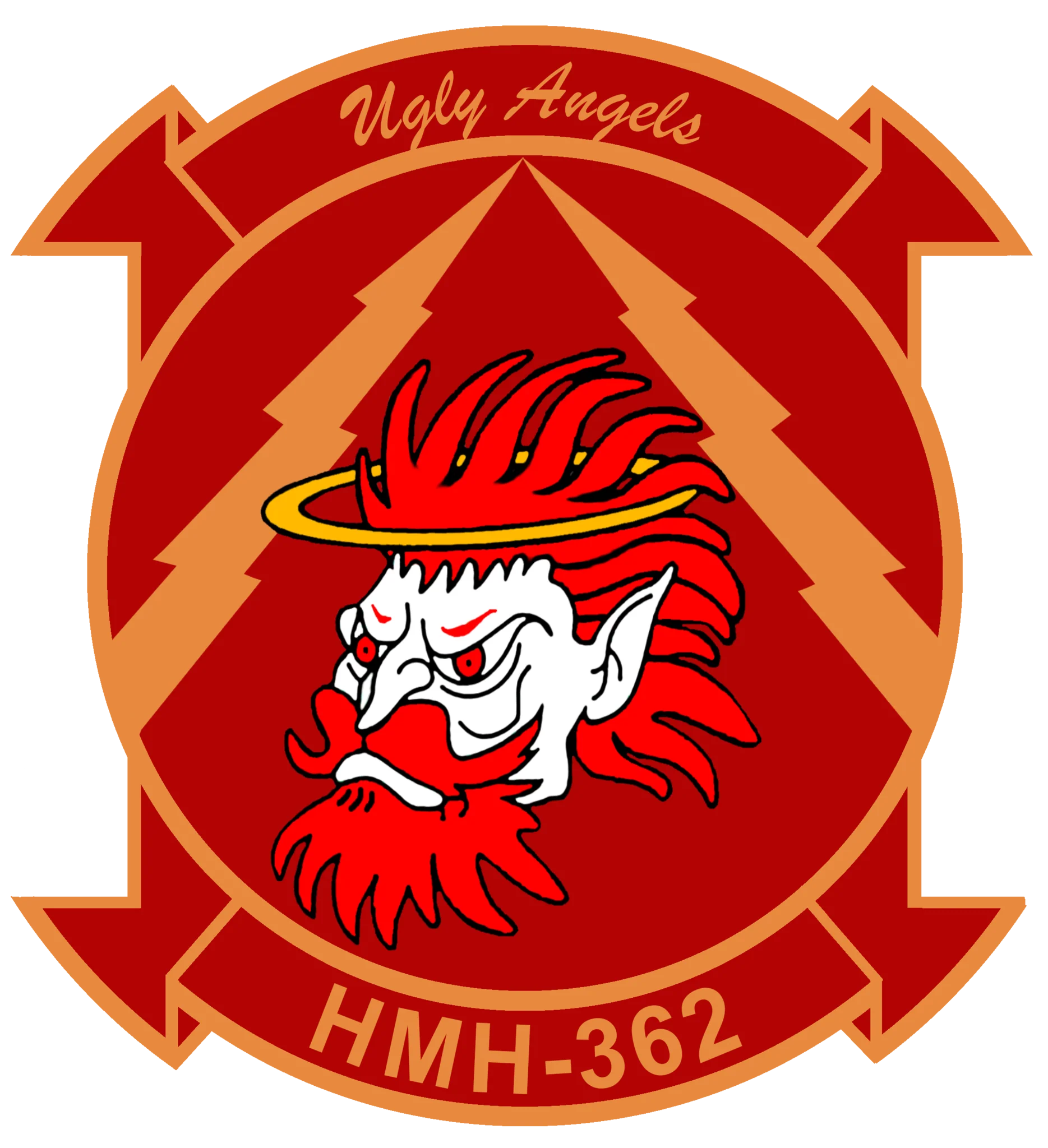 Officially Licensed USMC HMH-362 Ugly Angels 1996 Sticker