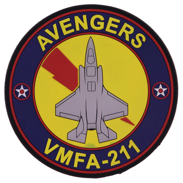 Official VMFA-211 Wake Island Avengers F-35 PVC Shoulder Patch