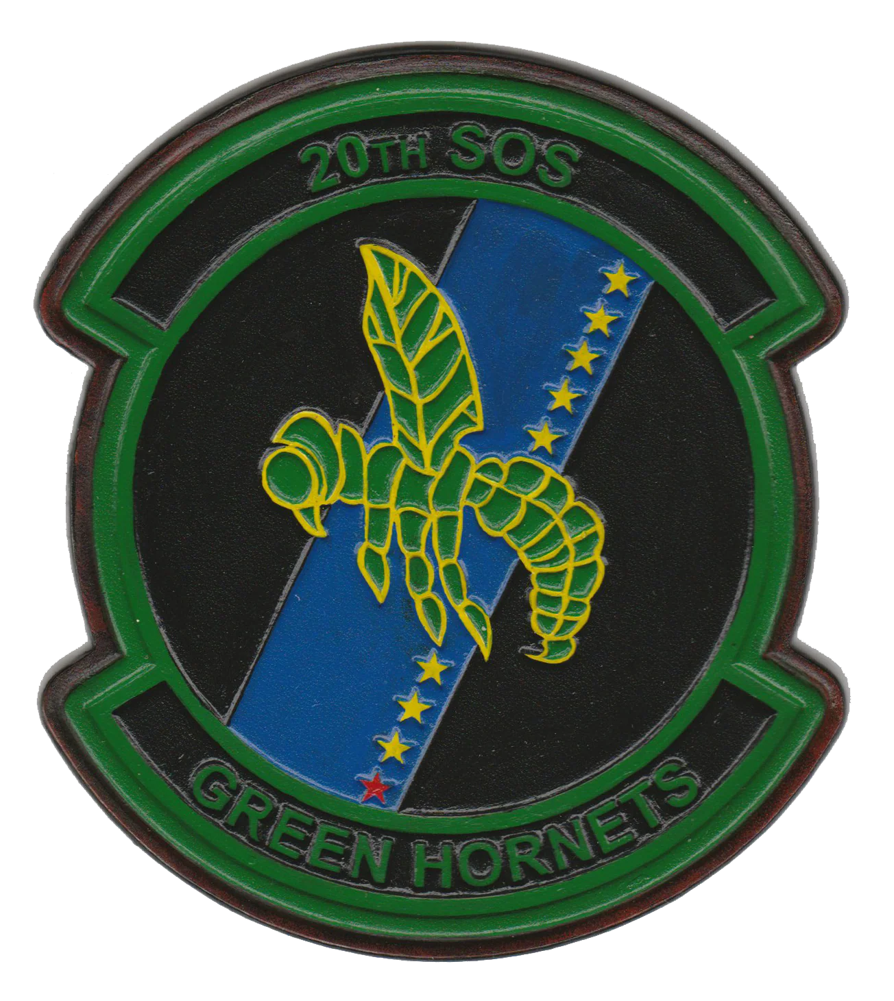 USAF 20th SOS Green Hornets Leather Patches