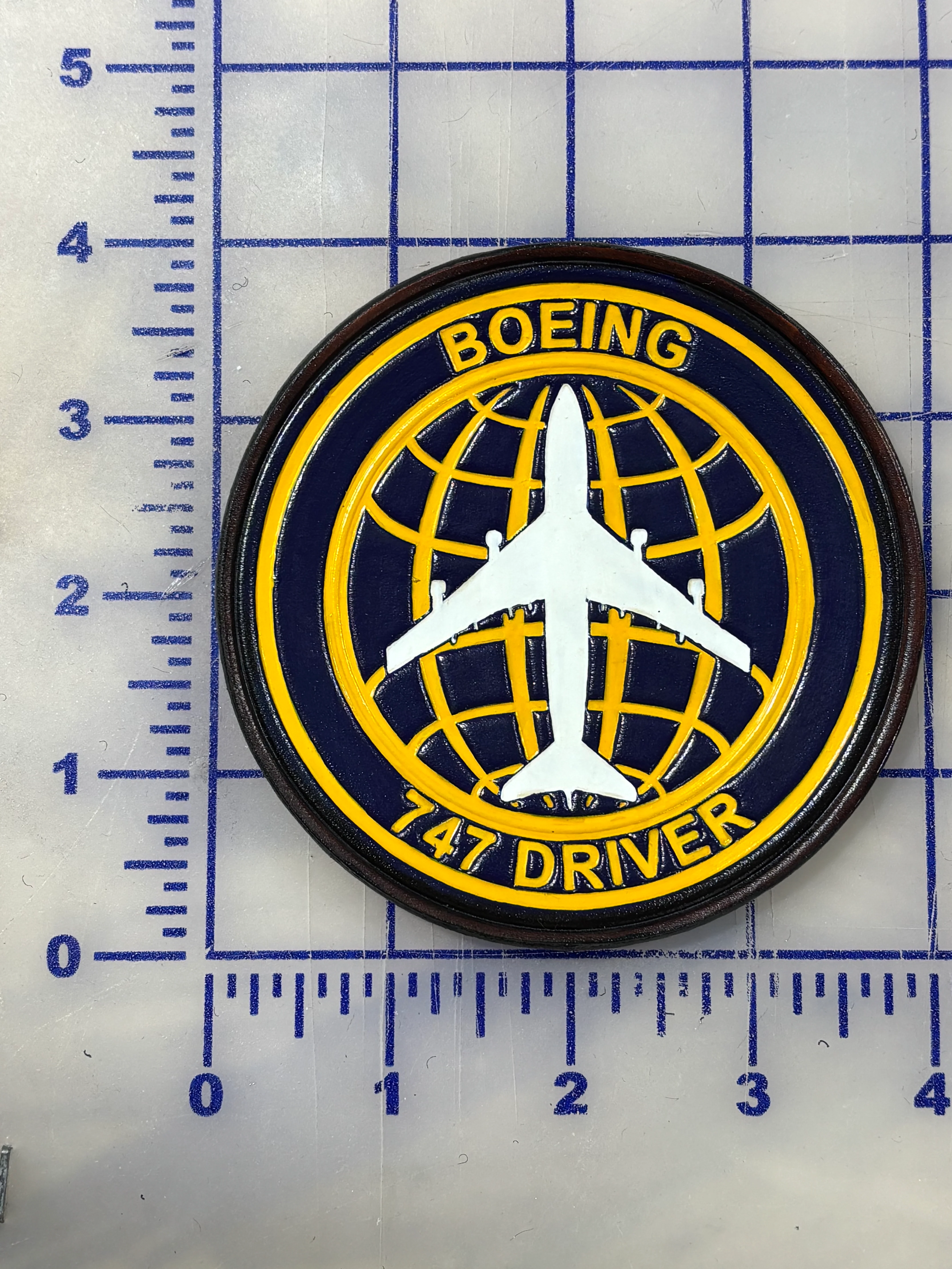 Boeing 747 Driver Leather Patch