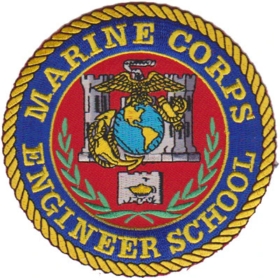 Officially Licensed USMC MCES Engineer School Patch