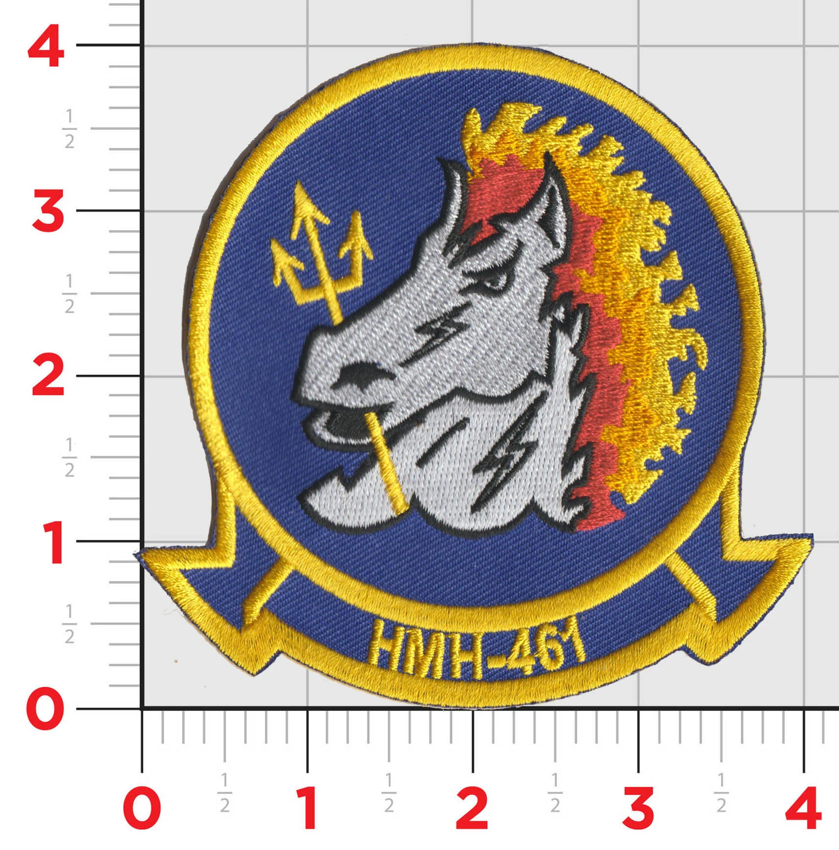 Officially Licensed USMC HMH-461 Iron Horse Squadron Patches