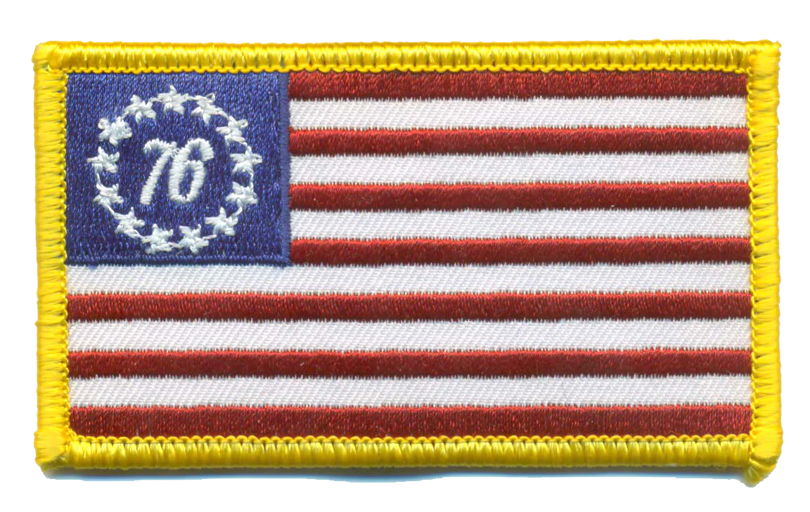 Betsy Ross Bicentennial 76 Flag Patch
