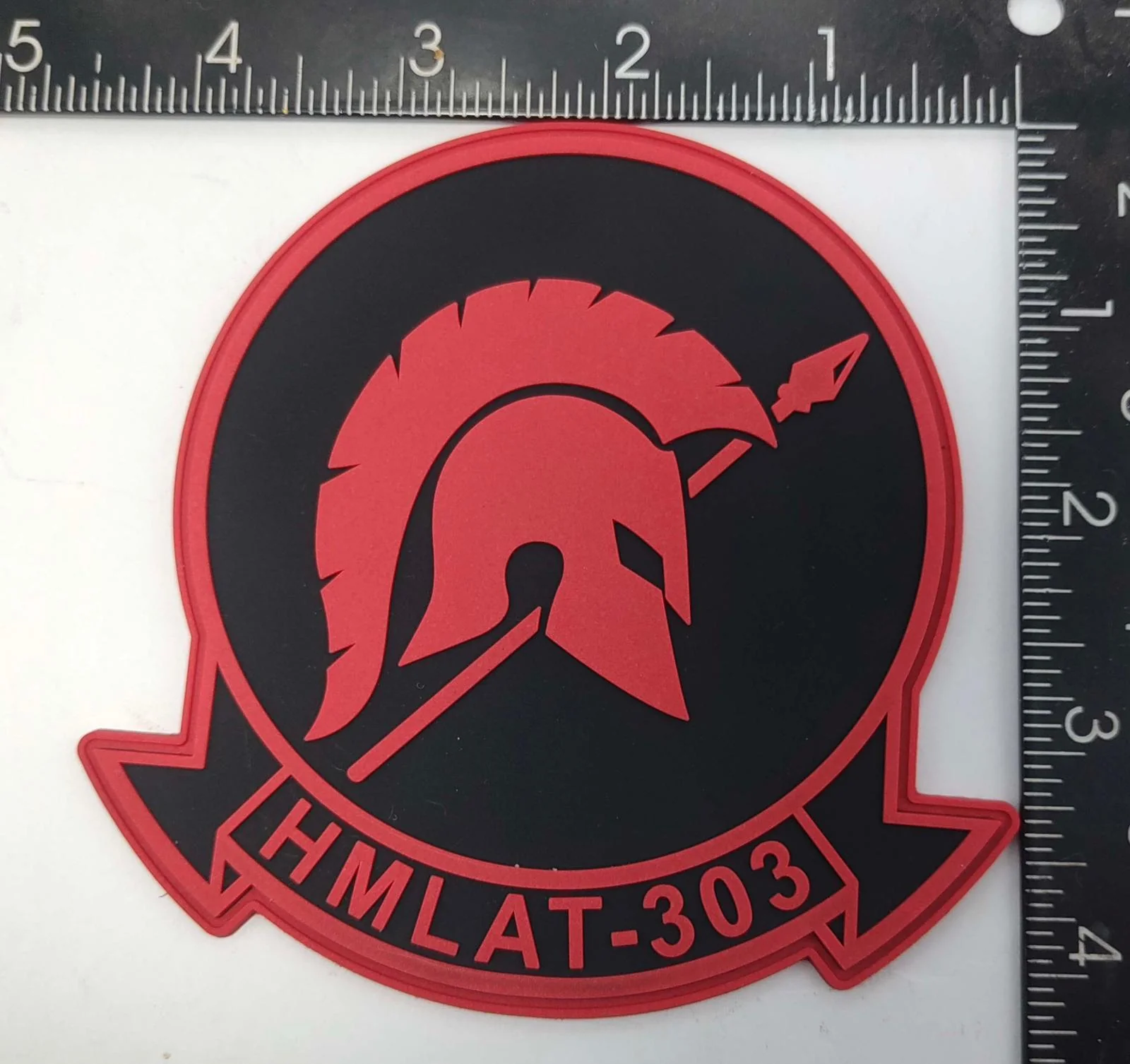 Officially Licensed USMC HMLAT-303 PVC Patches