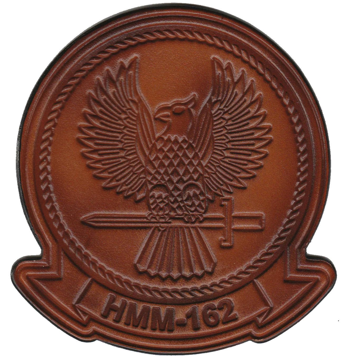 Officially Licensed USMC HMM-162 Golden Eagles Leather Patches