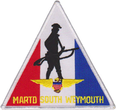 Officially Licensed USMC Marine Aviation Reserve Training Detachment MARTD South Weymouth Patch