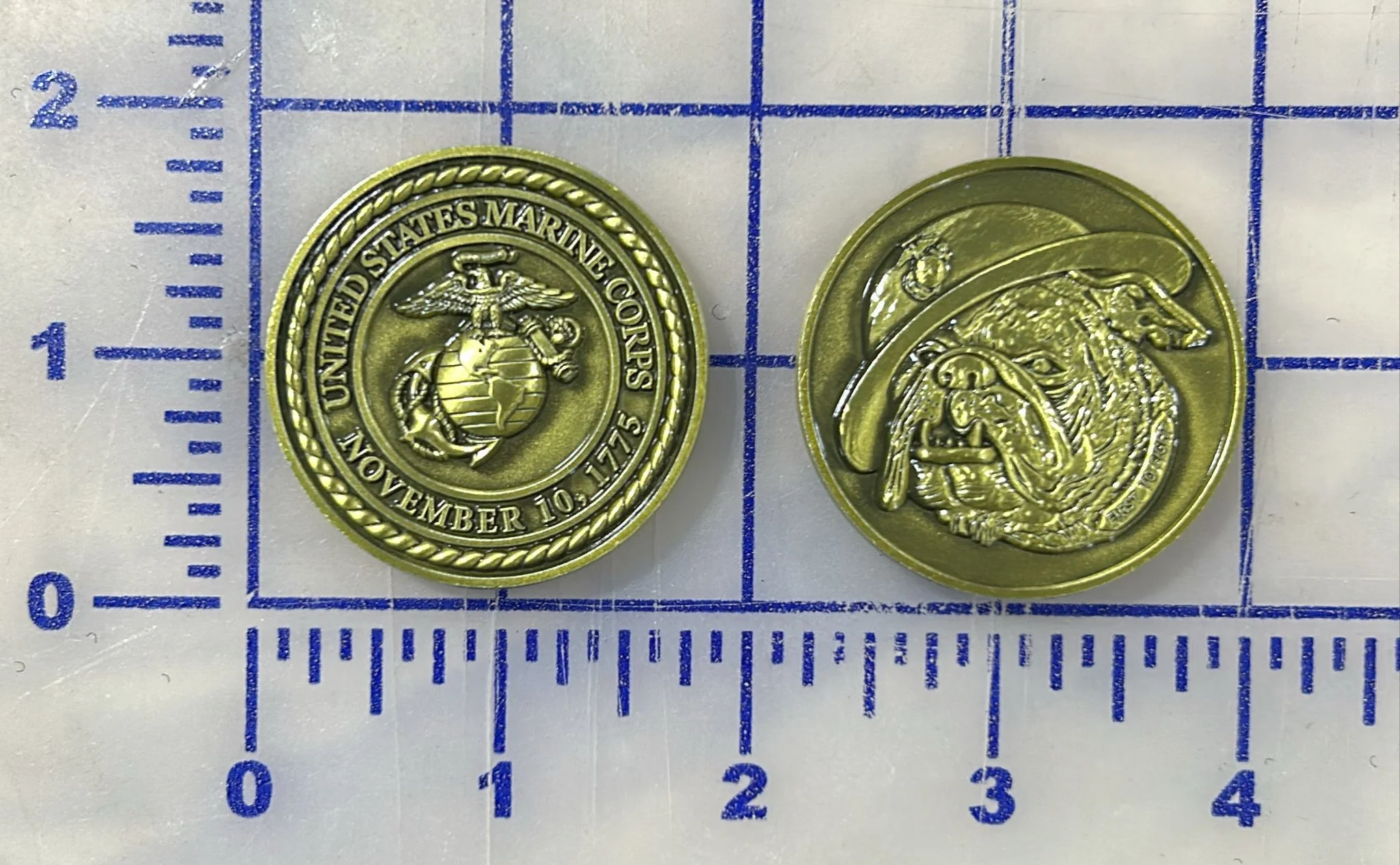Officially Licensed USMC Devil Dogs First To Fight Coin
