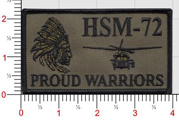 Official HSM-72 Proud Warrior Command Flag Patch