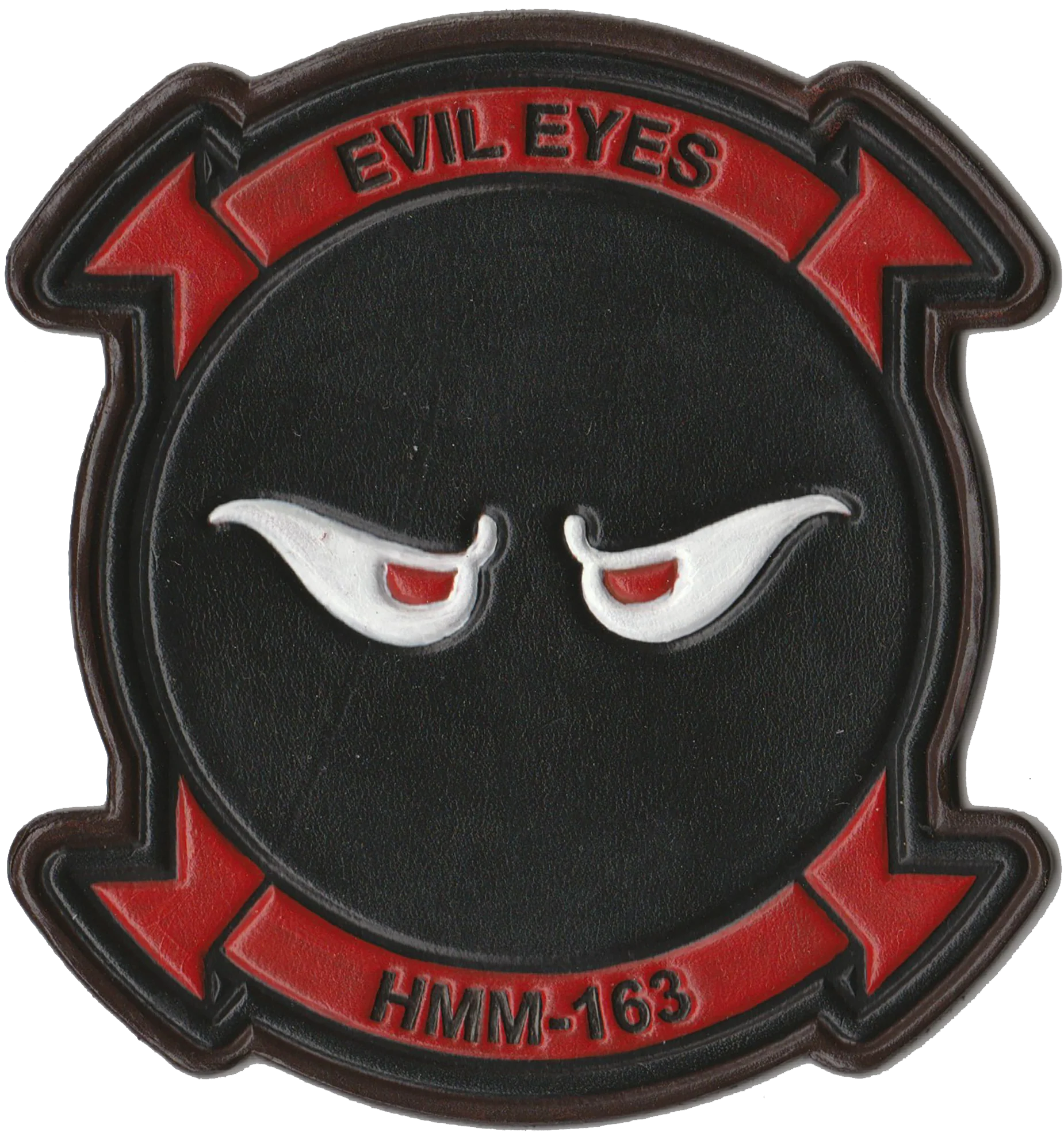 Officially Licensed HMM-163 Evil Eyes Hand Painted Leather Patch