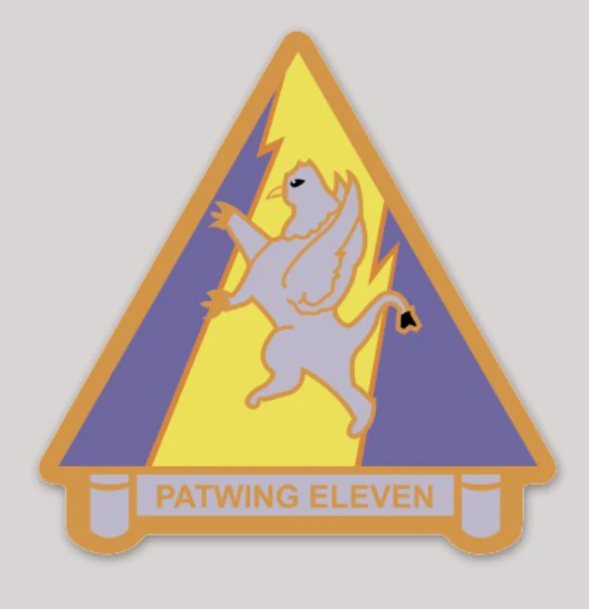 Officially Licensed US Navy Patrol Wing 11 Sticker