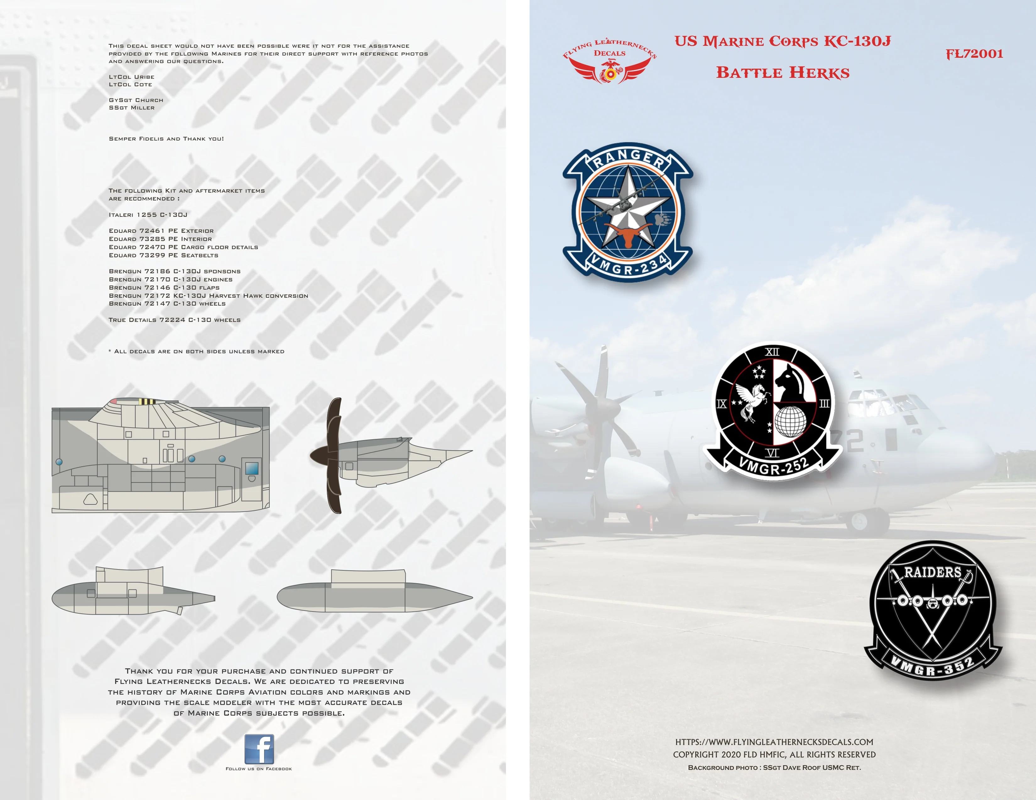 1/72 Scale USMC KC-130J Hercules