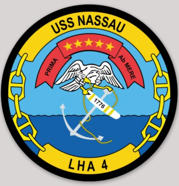 Officially Licensed US Navy USS Nassau LHA-4 Sticker