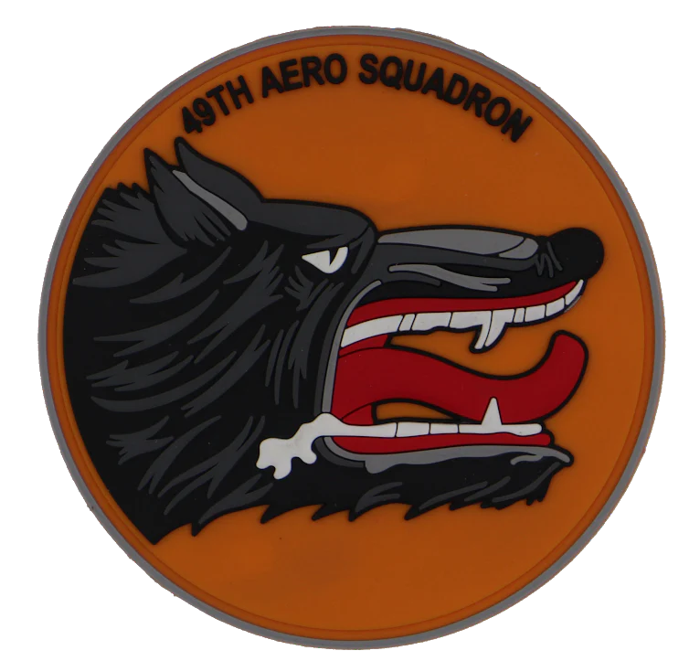 WWI 49th Aero Squadron Snarling Wolves PVC Patch