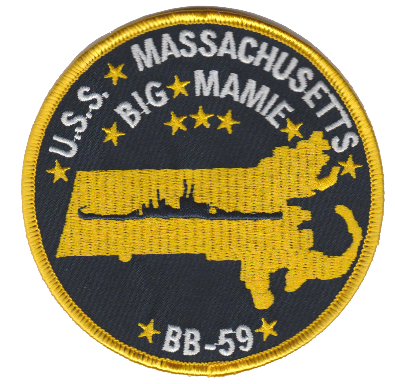 USS Massachusetts BB-59 Patch