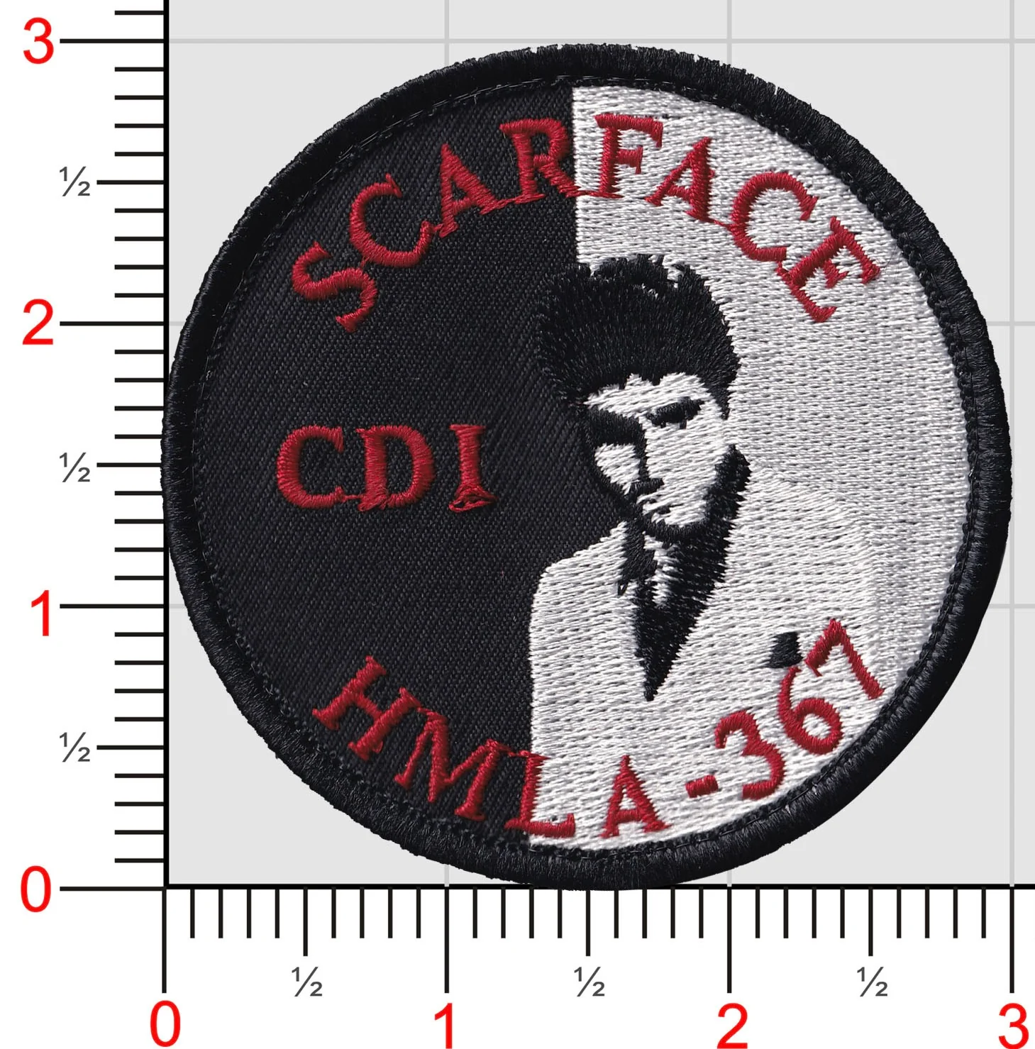 HMLA-367 Scarface Flightline Qualification Patches