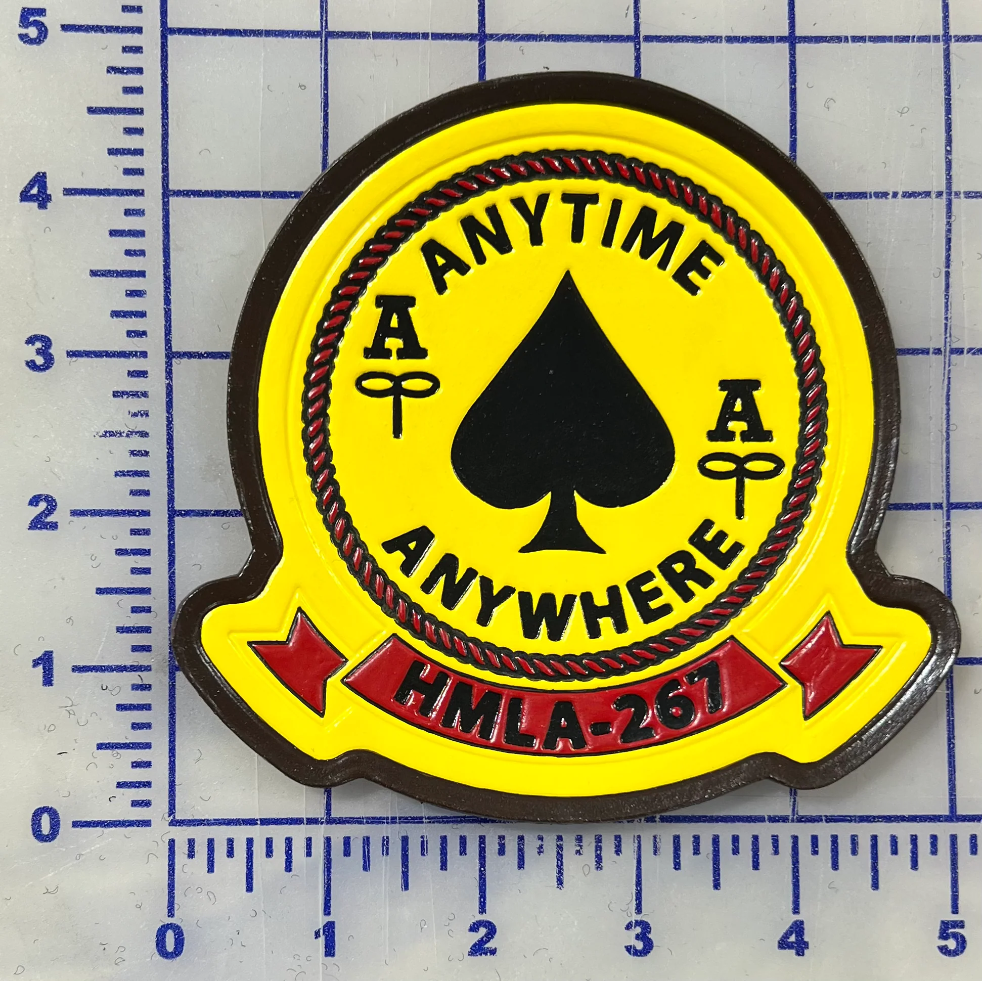 Officially Licensed USMC HMLA-267 Stingers Leather Squadron Patches