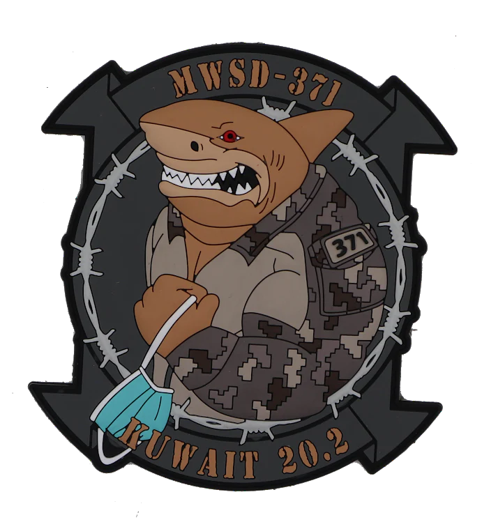 Official MWSD-371 Sand Sharks Kuwait 20.2 PVC Patch