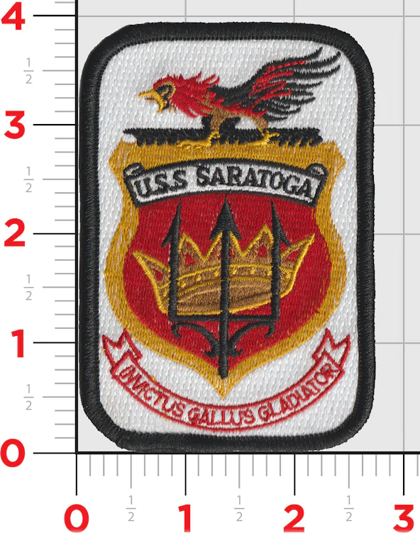 Officially Licensed US Navy USS Saratoga CV-3/CV-60 Patch