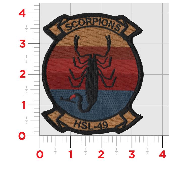 Officially Licensed US Navy HSL-49 Scorpions Patch