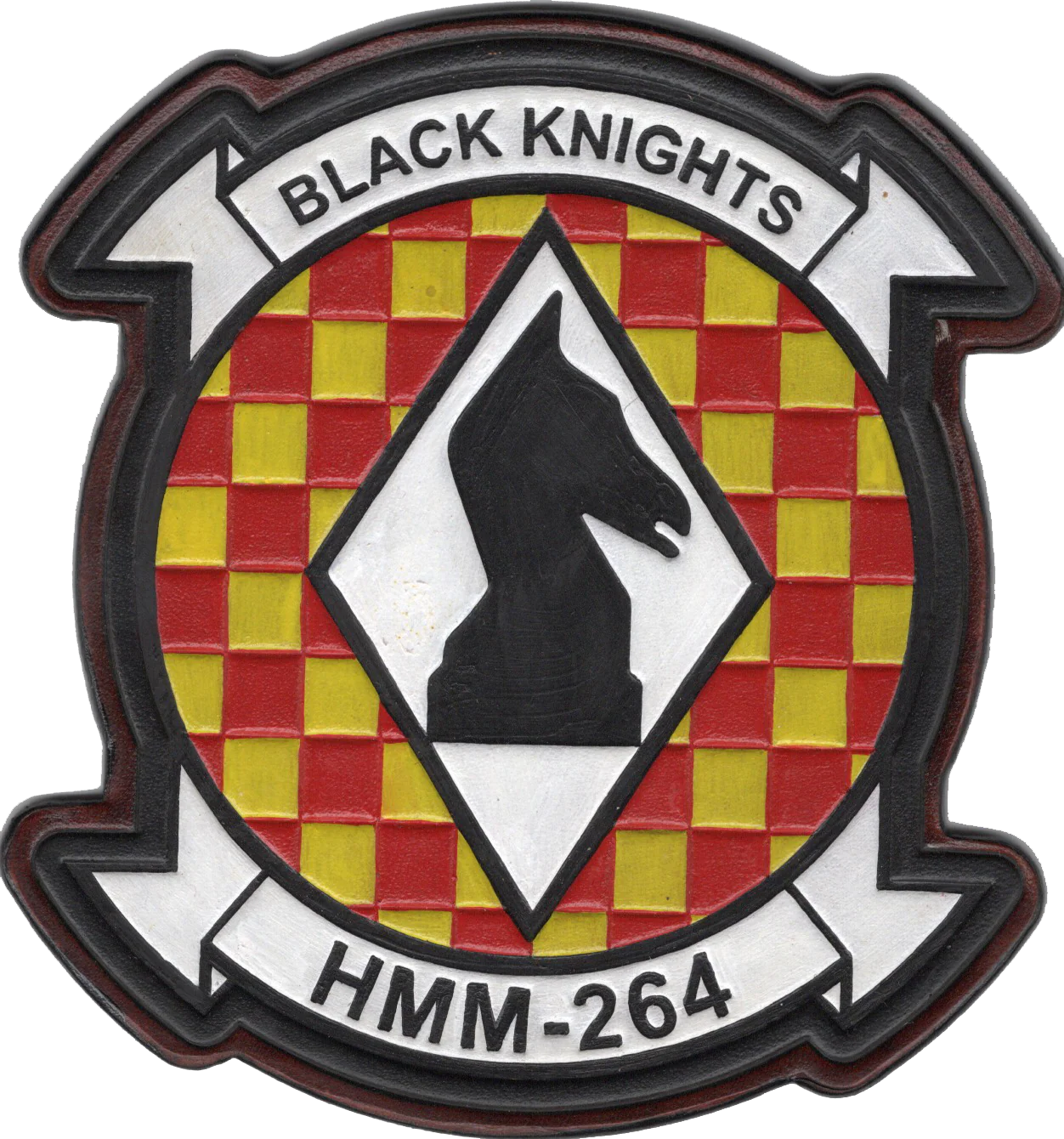 Officially Licensed HMM-264 Black Knights Leather Patch