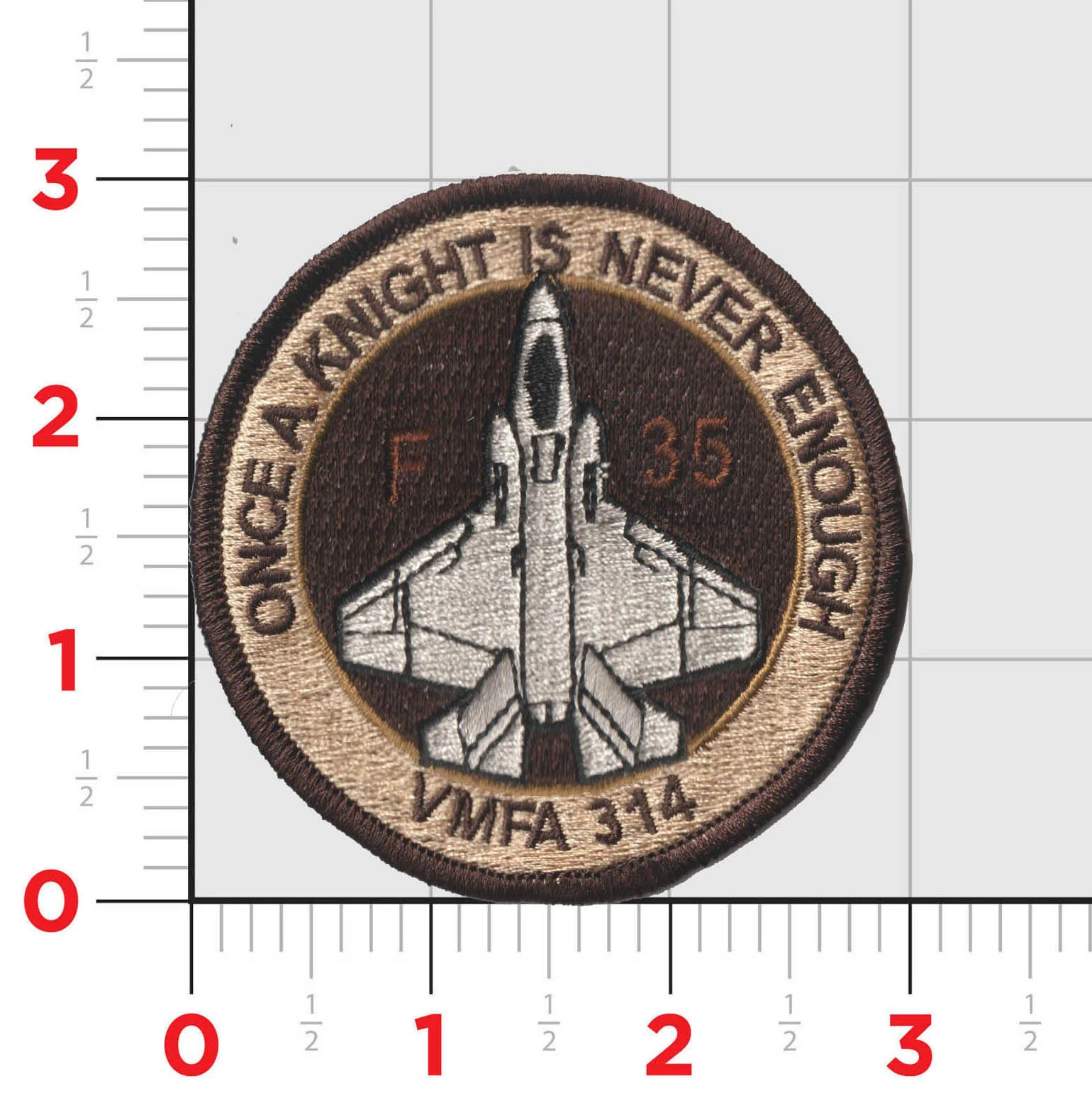 Official VMFA-314 Black Knights Shoulder Patch