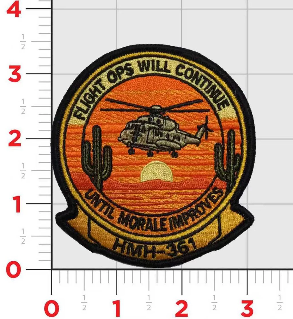 Official HMH-361 Flying Tigers Flights Ops Will Continue Until Morale Improves Shoulder Patch